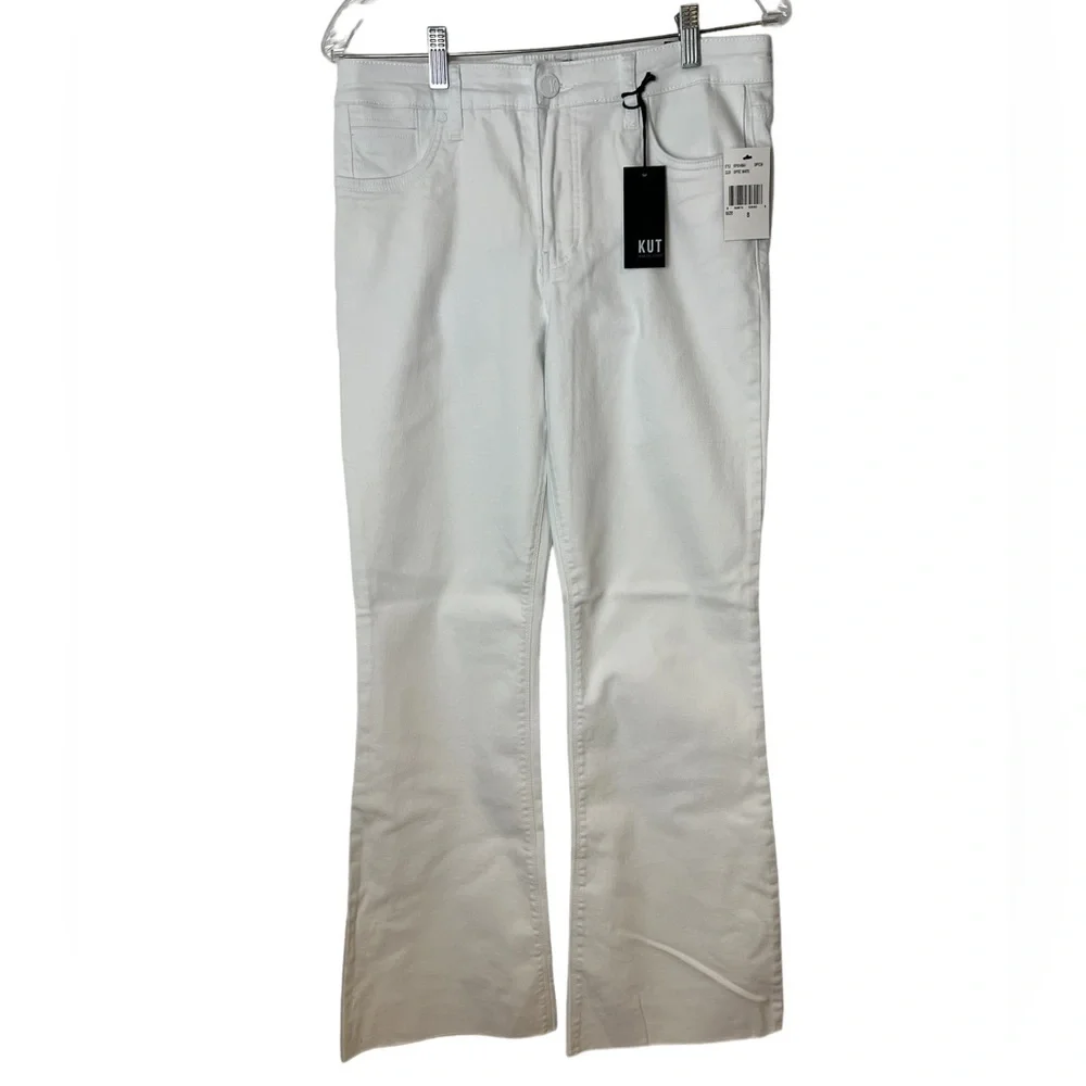 Kut from the Cloth Stella Optic White High Rise Flare Jean - Picture 12 of 15